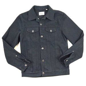 Paper Denim & Cloth Men's Black Denim Jean Jacket Small
